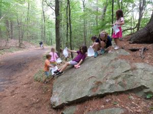 Great spots along the way to find a homemade slide