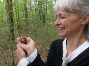 Marcella and her "just hatched" chick