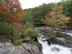 Looking down the Blackstone Gorge from the dam