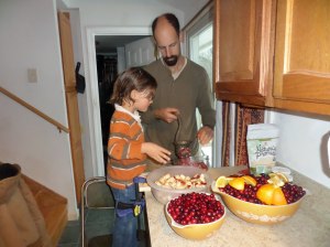 My son teaching his son to use 
