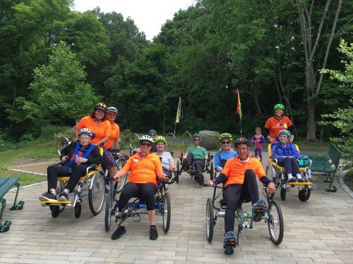group shot at Millville center