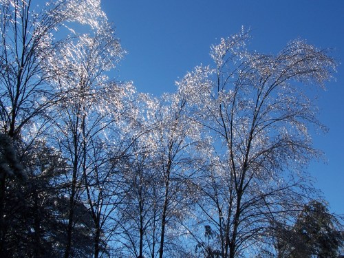 West Hill Dam Uxbridge MA after ice storm