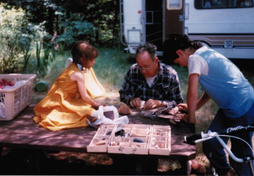 Caleb, Anna, Grampie camper